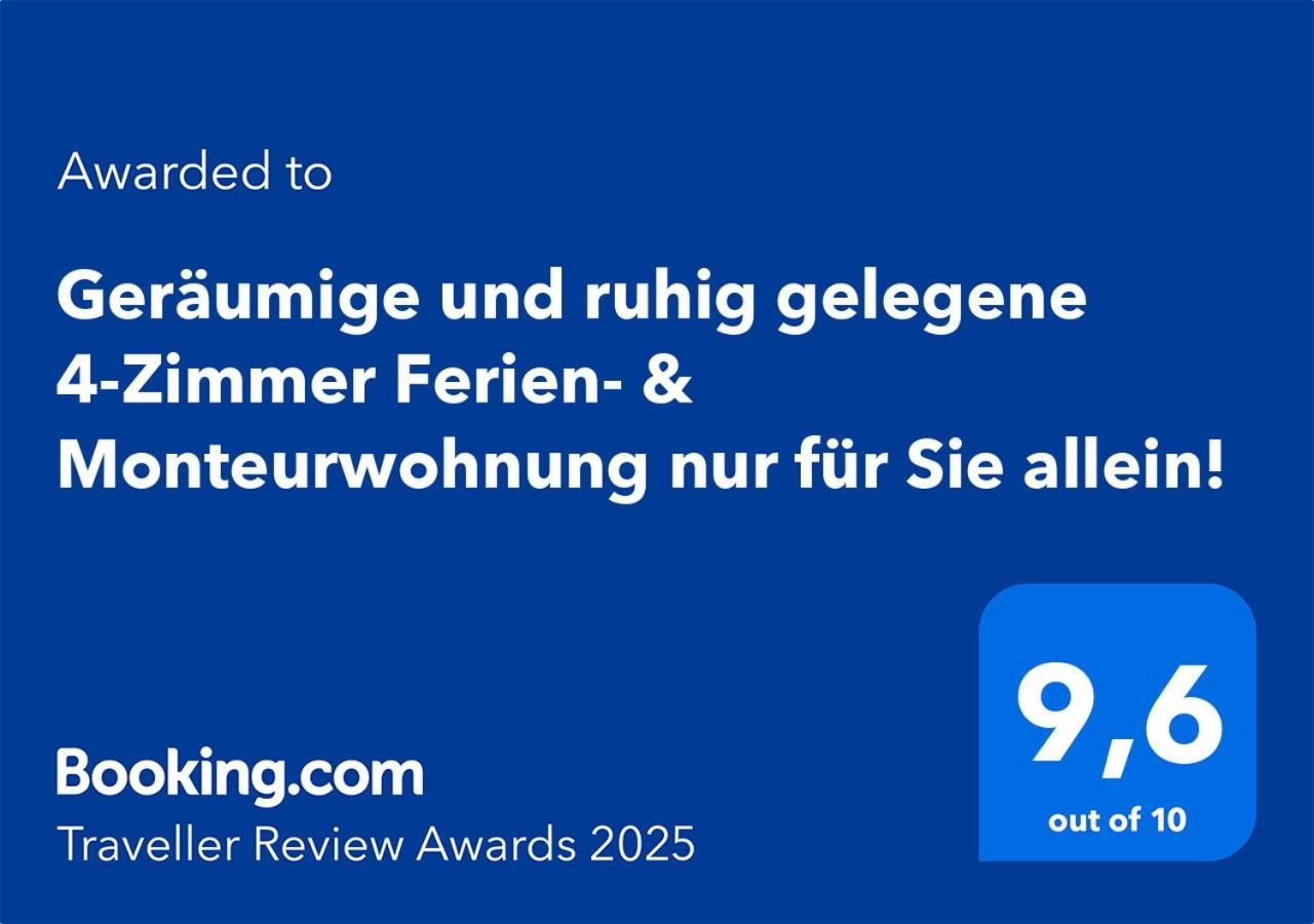 4 Zimmer Geraeumige Und Ruhig Gelegene Ferien- Und Monteurwohnung Nur Fuer Sie Allein Aujvari Vermietungen Spiegelberg Kültér fotó